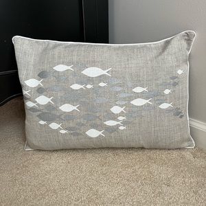 Bundle - 2 coastal beach decorative pillow covers size 20x14